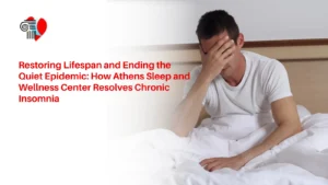 A peaceful bedroom setup representing effective treatment for chronic insomnia at Athens Sleep and Wellness Center.